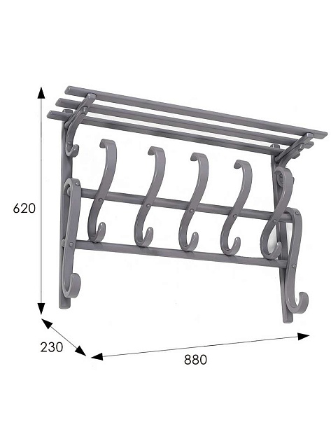 Настенная вешалка Мебелик В 7Н 006779 Фото № 3