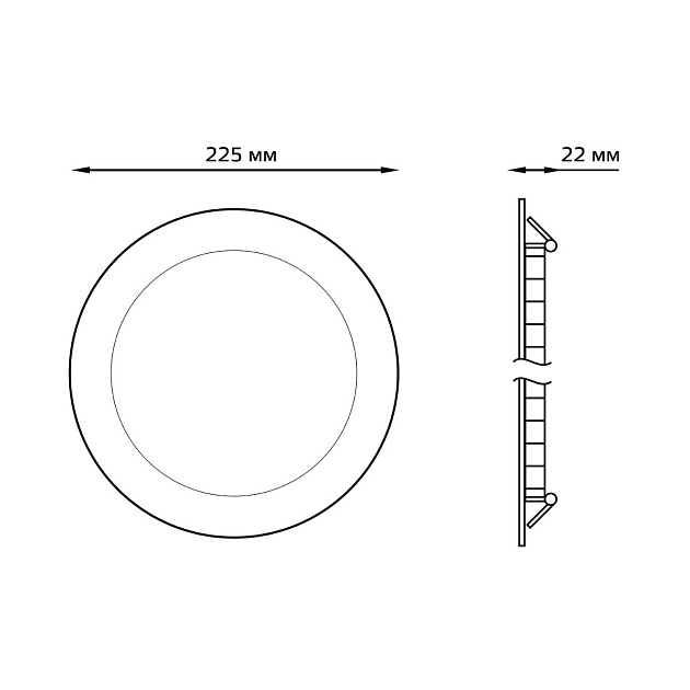 Встраиваемый светодиодный светильник Gauss 939111218 Фото № 2