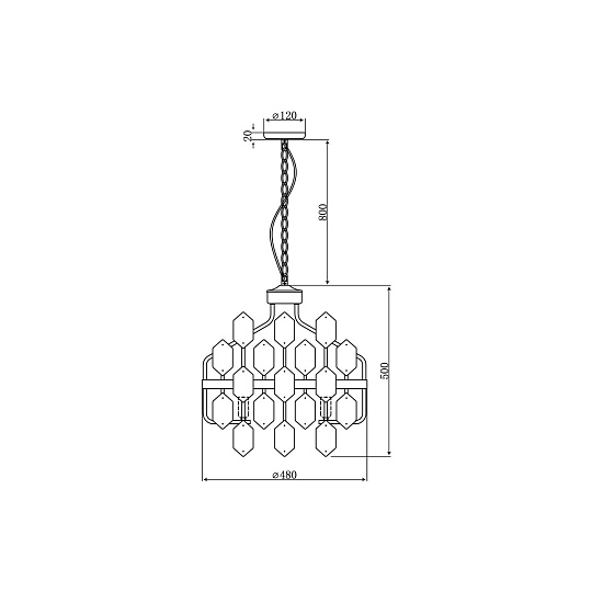 Подвесная люстра Vele Luce Polaris VL4153P26 изображение 4 Подвесная люстра Vele Luce Polaris VL4153P26 Фото № 4