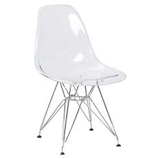 Стул обеденный DOBRIN DSR CASPER (ножки хром, цвет прозрачный) 818A-LMZL DSR CASPER
