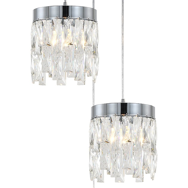 Подвесная люстра Indigo Anna V12029/3P Chrome V000497 изображение 3 Подвесная люстра Indigo Anna V12029/3P Chrome V000497 Фото № 3