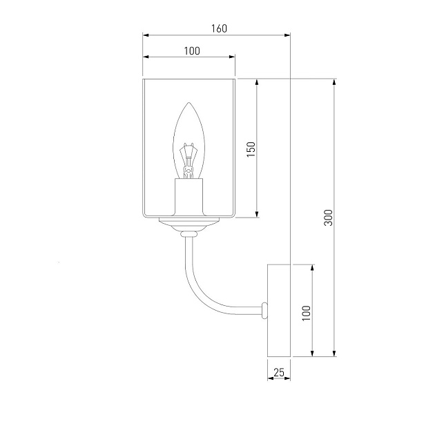 Бра Eurosvet Defi 60138/1 перламутровое золото Фото № 4