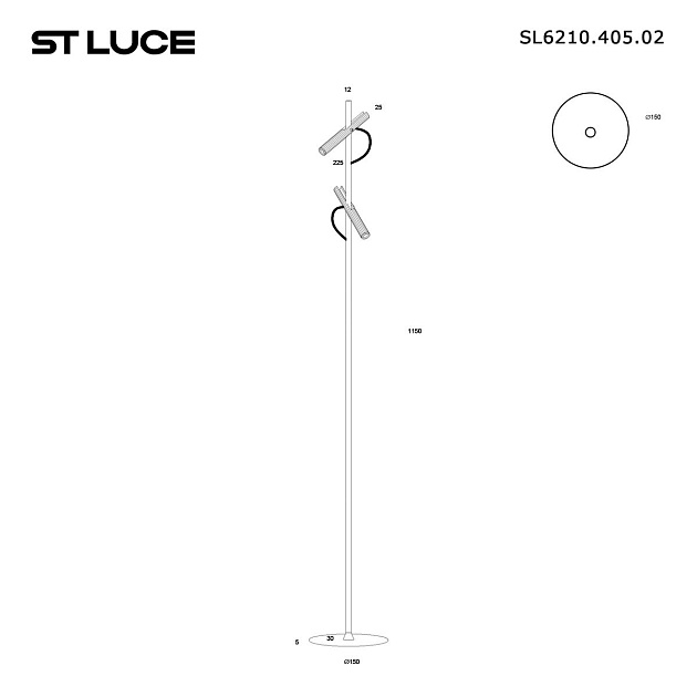 Торшер ST Luce Lilt SL6210.405.02 Фото № 3