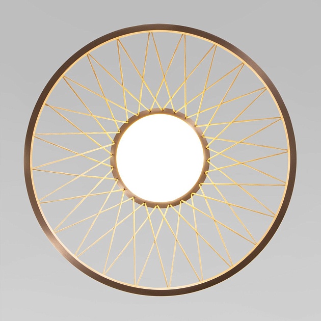 Подвесной светодиодный светильник Eurosvet Cesta 40016/1 LED коричневый изображение 2 Подвесной светодиодный светильник Eurosvet Cesta 40016/1 LED коричневый Фото № 2