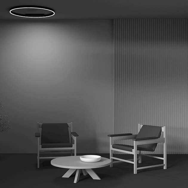 Потолочный светодиодный светильник Maytoni Rim MOD058CL-L50BK Фото № 7