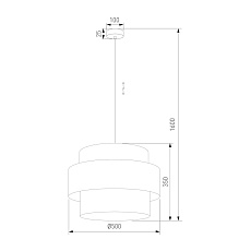 Подвесной светильник TK Lighting 5419 Calisto 1