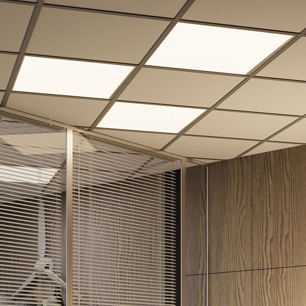 Встраиваемый светодиодный светильник Gauss с равномерной засветкой 842161240 Фото № 6