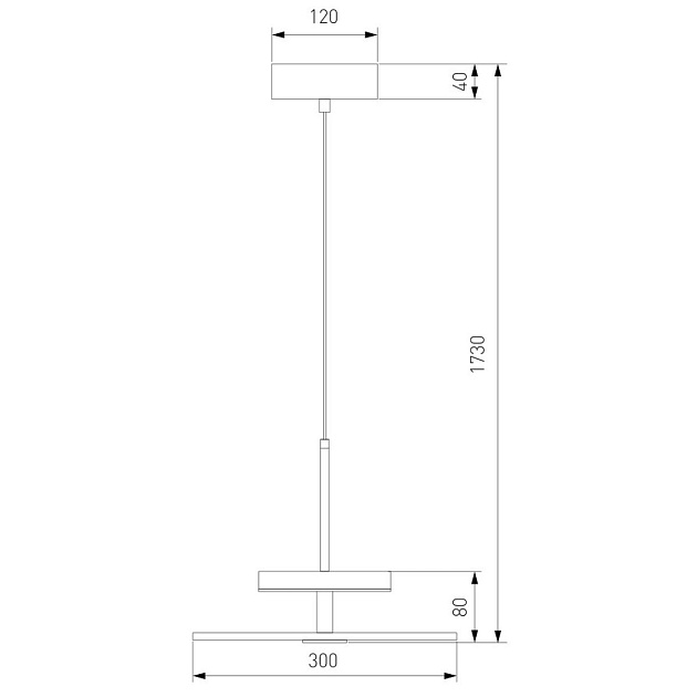 Подвесной светодиодный светильник Eurosvet Thasos 40342 LED черный Фото № 2