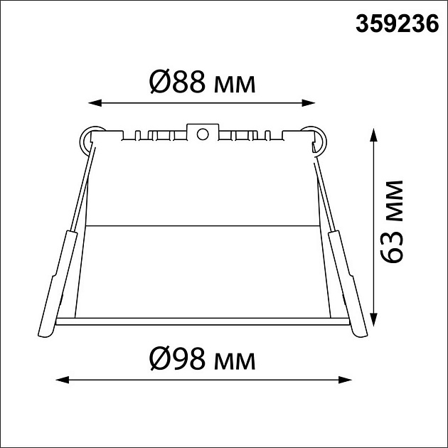 Потолочный встраиваемый светильник Novotech TRAN 359236 изображение 4 Потолочный встраиваемый светильник Novotech TRAN 359236 Фото № 4