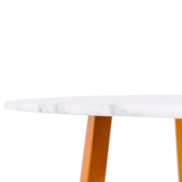 Кухонный стол AksHome Goldie мрамор, закаленное стекло 79603 изображение 5 Кухонный стол AksHome Goldie мрамор, закаленное стекло 79603 Фото № 5