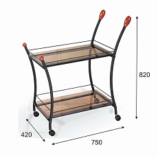 Сервировочный стол Мебелик Поло 000862 2