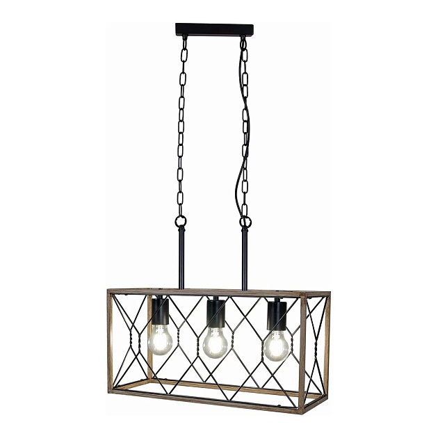 Подвесная люстра Illumico IL1008-3LL-05 BK Wood Фото № 1