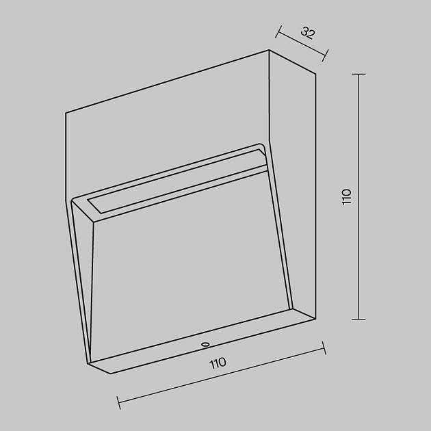 Уличный настенный светодиодный светильник Maytoni Mane O047SL-L3B3K Фото № 2